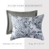 Elegant Comfort 3-Piece Boho Quilted Reversible Floral Paisley Bedspread Coverlet Set with Pillow Shams, Premium Stitching All Season Heavy Weight-Ultra Soft Luxury Quilt- Twin, Gray view 4