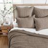 Levtex Home Mills Waffle Twin Bedspread Set (84x104in) with 1 Pillow Sham (26x20in) - Cocoa - Cotton Waffle Twin Size Bedspread Set - Lightweight, Soft, Pre-Washed view 3
