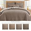 Levtex Home Mills Waffle Twin Bedspread Set (84x104in) with 1 Pillow Sham (26x20in) - Cocoa - Cotton Waffle Twin Size Bedspread Set - Lightweight, Soft, Pre-Washed view 4