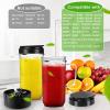 Ldbuejiaja 22Oz Blender Cups Blender Replacement Parts Blender Juicer Cups For B1001/MB1001B/MBR-0301/MBR-1101 Juicer Cup Lids view 3