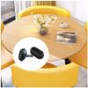 GRDDBZA Office Business Hotel Lobby Dining Table Set, Table and Chair Combination Balcony Living Room Dining Table Coffee Bread Dessert Table Western Restaurant Bar Cinema Library(Color:White) view 4