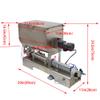 Banfluxion 110V Paste Filling Mixing Machine Semi-Automatic Piston Filling Machine 100ml - 1000ml Single Nozzle Liquid and Paste Piston Filler Machine with Large Hopper for Honey, Lotion, Ketchup view 2