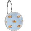 Blue Sleeping Corgi Shower Curtain Hooks Rings Set of 12 Shower Hooks for Curtain Rustproof Decorative Shower Rings for Bathroom view 1