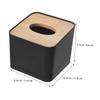 Amosfun 2pcs Tissue Box Cover Stylish Tissue Holder for Office Living Room and Home Use Compact Napkin Organizer for Desks and Countertops Decorative Storage view 3