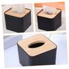 Amosfun 2pcs Tissue Box Cover Stylish Tissue Holder for Office Living Room and Home Use Compact Napkin Organizer for Desks and Countertops Decorative Storage view 4