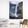 BTCOWZRV Beautiful Waterfall Tapestry Wall Hanging Aesthetic Wall Tapestries Poster Wall Tapestry for Bedroom Funny Wall Blanket Wall Art Decor Personalized Backdrop for Living Room Dorm 60"x80" view 1