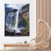 BTCOWZRV Beautiful Waterfall Tapestry Wall Hanging Aesthetic Wall Tapestries Poster Wall Tapestry for Bedroom Funny Wall Blanket Wall Art Decor Personalized Backdrop for Living Room Dorm 60"x80" view 4