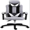 SGeneE Office Desk Chair Office Chair, Reclining High-backbreathable Soft Mesh Desk Chair Built-in Latex Cushion Adjustable Height with Headrest and Lumbar Support (Gray), Grey view 1