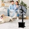 26" Industrial Pedestal Fan Misting Fan High Velocity Fan Misters Metal 3 Blade Outdoor 26" Cooling Misters Fan 11 Gallon Water Tank Black (Size : 650mm/26in) (Black 750mm/30in) (Black 750mm/30in) view 2