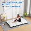 FDW 4 inch Tri-Fold Memory Foam Mattress, with Washable Cover, Portable Collapsible Mattress for Camping, Guest, Floor RV, CertiPUR-US Certified,Easy Storage, Full view 2