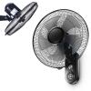 HomeLoft Basics Oscillating Wall Mounted Fan 16 Inch 3 Speed Wall Fan with Remote Control, Quiet/Energy Saving Cooling Fan view 1