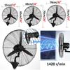 HomeLoft Basics Outdoor Wall Fan Industrial Wall Mounted Electric Cooling Fan 3-Speed Heavy Duty Wall Mount Fan Adjustable Tilt Oscillating Fan (Size : 55cm/22in) (68cm/26in) view 3