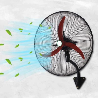 HomeLoft Basics Wall Mount Fan Oscillating, Adjustable Tilt, Heavy Duty Metal Wall Fan, Industrial, Commercial, Residential Use (Size : 78cm/31in) (68cm/27in)