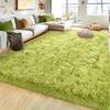 8x10 Large Area Rugs for Living Room, Ultra Fluffy Shag Rug for Bedroom, Modern Plush Soft Carpet for Girls Boys Kids Room Dorm Fuzzy Non Slip Rug for Home Decor Aesthetic, Green view 3