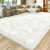 8x10 Large Area Rugs for Living Room, Ultra Fluffy Shag Rug for Bedroom, Modern Plush Soft Carpet for Girls Boys Kids Room Dorm Fuzzy Non Slip Rug for Home Decor Aesthetic, Cream White view 1