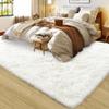 8x10 Large Area Rugs for Living Room, Ultra Fluffy Shag Rug for Bedroom, Modern Plush Soft Carpet for Girls Boys Kids Room Dorm Fuzzy Non Slip Rug for Home Decor Aesthetic, Cream White view 3