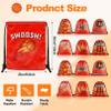 PLMMOUT 12Pcs Basketball Drawstring Bags,Basketball Party Favors Goodie Bag,Backpacks Gift Bags for Sports Party Supplies(Orange) view 2