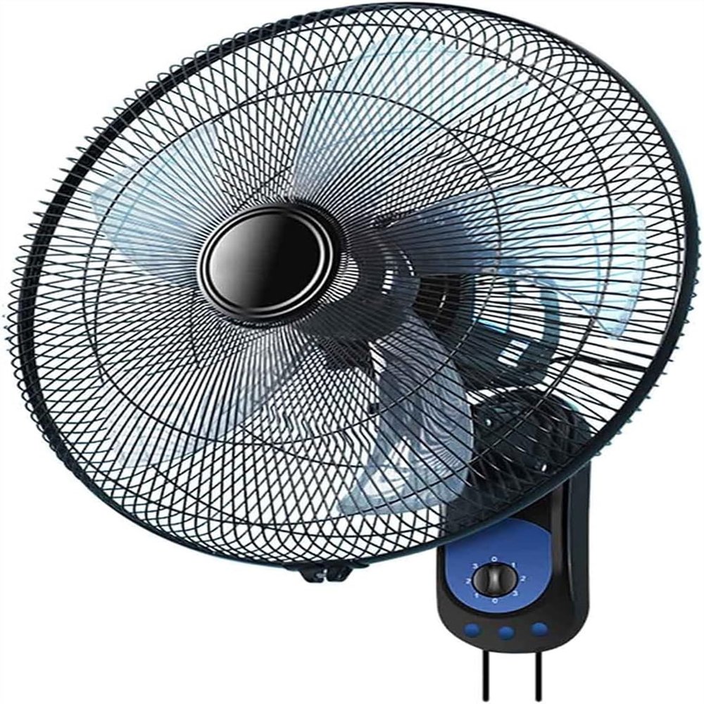 Electric fan Wall-mounted 20 Inch Silent 5 Blades 3 Speed For Living Room Bedroom Industry, Black (Color : Mechanical) (Mechanical)