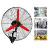 HomeLoft Basics Wall Industrial Fan Oscillating,3 Speed,Adjustable Angle,metal Wall Mounted Fans for Greenhouse Supermarket Factory Garage Summer House,Black (Size : 78cm) (78cm) view 1