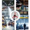 HomeLoft Basics Wall Industrial Fan Oscillating,3 Speed,Adjustable Angle,metal Wall Mounted Fans for Greenhouse Supermarket Factory Garage Summer House,Black (Size : 78cm) (78cm) view 2