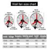 HomeLoft Basics Wall Industrial Fan Oscillating,3 Speed,Adjustable Angle,metal Wall Mounted Fans for Greenhouse Supermarket Factory Garage Summer House,Black (Size : 78cm) (78cm) view 3