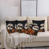 BTCOWZRV Two Daisies Wearing Sunglasses Throw Pillow Cover Soft Decorative Pillowcase Set of 4 Modern Square Pillow Cases 16"X16" Farmhouse Cushion Cover Case for Living Room Bedroom Sofa view 1