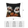 BTCOWZRV Two Daisies Wearing Sunglasses Throw Pillow Cover Soft Decorative Pillowcase Set of 4 Modern Square Pillow Cases 16"X16" Farmhouse Cushion Cover Case for Living Room Bedroom Sofa view 4