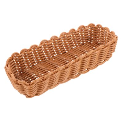 ABOOFAN Chopstick Storage Multi-function Plastic Basket Woven Silverware Holder Kitchen