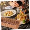 ABOOFAN Chopstick Storage Multi-function Plastic Basket Woven Silverware Holder Kitchen view 3
