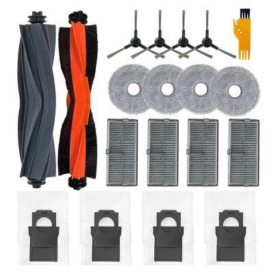JINGDING Main Side Brush, Hepa Filter, Mop Pad, Dust Bag, Compatible for Dreame Bot X30 Ultra / X30 Pro Ultra / X30 Pro Plus, Robot Vacuum Cleaner Spare Parts