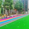 Garden Lawn Mat, Artificial Grass Turf Outdoor Rug, Playground Landscape Grass Turf Roll, Self-draining 1.18 (in) Synthetic Grass Mat, On-Slip Hard Wearing (Color : Dark Pink, Size : 47x157i view 2