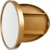 QZQHNYJ Mirror 2 in 1 Mirror Cabinets Bathroom Gold Wall Mirror Waterproof Cabinet with Mirror Wall-Mounted Vanity Mirror Storage Organizer ?Medicine Cabinet, view 1