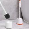 UINGBPXT Toilet Brush Bathroom Floor Cleaning Toilet Brushes Practical ABS Toilet Bowl Brush for Cleaning Bathroom Toilet Brush Deep Cleaning Reusable view 3