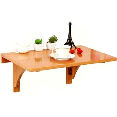HomeLoft Basics Laptop Desk, Solid Wood Wall-Mounted Table Wall Drop-Leaf Table Folding Dining Space Saver Convertible Desk Foldable Computer Desk,100x55cm/39x22in