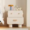 G GUFAMILY Kids Nightstand,Modern Farmhouse Drawers Solid Wood Bedside,Kids Nightstand for Bedroom for Kids Boys Girls Bedroom Side Table,White,L 35cm view 1