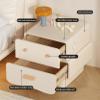 G GUFAMILY Kids Nightstand,Modern Farmhouse Drawers Solid Wood Bedside,Kids Nightstand for Bedroom for Kids Boys Girls Bedroom Side Table,White,L 35cm view 4