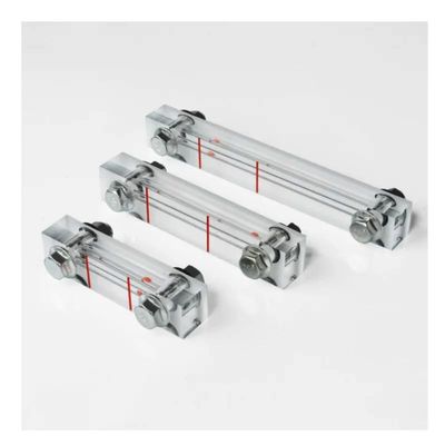 NETFEN Oil Level Gauge, 1PC Screw Air Compressor Oil Mirror Oil Sight Glass Oil Level Gauge Oil Window Hole Centre Distance 40 50 60 80 100 120 150 200MM Silver(Size:150mm Screw M10)