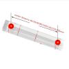 NETFEN Oil Level Gauge, 1PC Screw Air Compressor Oil Mirror Oil Sight Glass Oil Level Gauge Oil Window Hole Centre Distance 40 50 60 80 100 120 150 200MM Silver(Size:150mm Screw M10) view 4