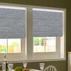 Cordless Roman Shades for Windows Blackout Fabric Roman Blinds with Elegant Privacy Window Blinds for Home Living Room Bedroom Windows,Dark Grey,75 1/2" W x 64" H view 2