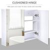 Wall Mounted Bathroom Mirror, Bathroom Wall Cabinet with Mirror Door Shelves, Over The Toilet Storage White Wall Mounted Medicine Cabinets for Bathroom, Door Mirror Bathroom Wall Mounted Cabinet Shelf view 3