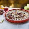 Emile Henry Made in France Ceramic Round Tart Dish 11.6" x 1.6"- 1.3 Qt |Cedar view 3