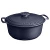 Emile Henry Made in France SUBLIME Ceramic 4 qt. Round Dutch Oven, Indigo view 1
