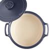Emile Henry Made in France SUBLIME Ceramic 4 qt. Round Dutch Oven, Indigo view 2
