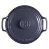 Emile Henry Made in France SUBLIME Ceramic 4 qt. Round Dutch Oven, Indigo view 3