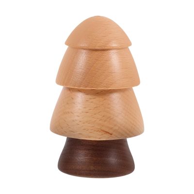 Wooden Tree Shape Toothpick Container for Kitchen Tabletop Storage