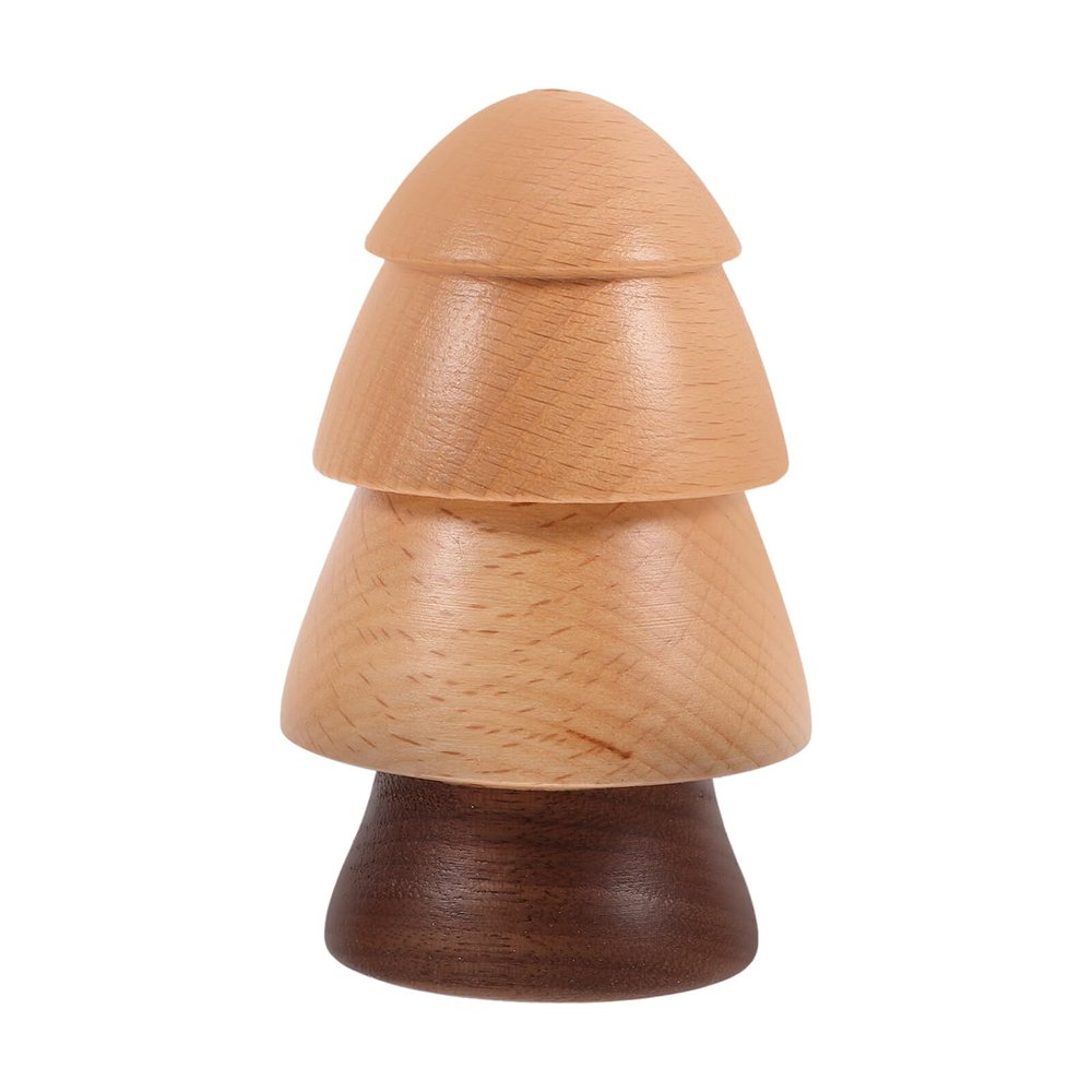 Wooden Tree Shape Toothpick Container for Kitchen Tabletop Storage