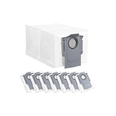 BCWBLWE 8 Pack Dust Bags Compatible For Roborock Q Revo. Robot Vacuum Large Capacity Disposable Replacement Bags, fu88yyun01