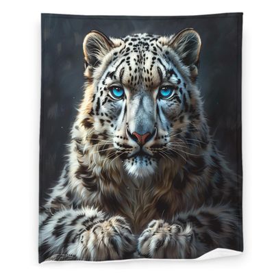 Leopard Print 40" x 50" Floral Wildlife Cheetah Pattern Mood Super Soft Bedding Fleece Throw Blanket Luxury Bed Blanket Sofa Living Room Bedroom Warm Lightweight for Men and Women