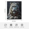 Leopard Print 40" x 50" Floral Wildlife Cheetah Pattern Mood Super Soft Bedding Fleece Throw Blanket Luxury Bed Blanket Sofa Living Room Bedroom Warm Lightweight for Men and Women view 4