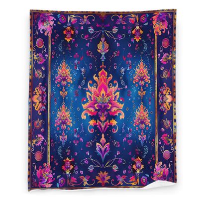 Bohemian 50" x 60" Colorful Thailand Beautiful Hippie Tye Dye Super Soft Bedding Fleece Throw Blanket Luxury Bed Blanket Sofa Living Room Bedroom Warm Lightweight for Men and Women